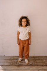 T-Shirt MC bébé pour idée cadeaux de naissance original - Studio Bohème - T-Shirt Bama Imprimé Bananes Ecru en coton bio - Photo 3