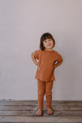 T-Shirt MC bébé pour idée cadeaux de naissance original - Studio Bohème - T-Shirt Bama Caramel en coton bio - Photo 2