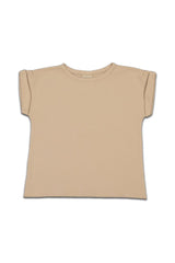 T-Shirt MC bébé pour cadeau de naissance original - Studio Bohème - T-shirt Bama Latte en coton bio - Photo 1