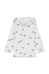 Anti-UV-Schwimm-T-Shirt mit langen Ärmeln und Kapuze Janeiro White Ball Fish