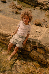 Kurzärmliges Anti-UV-Schwimm-T-Shirt Rio White Fish Ball