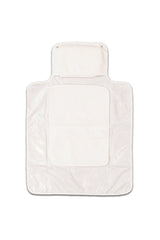 Tapis à Langer bébé pour idée cadeaux de naissance original - Joey Paris - Tapis à Langer Nomade Imprimé Museau Blanc en coton bio - Photo 2