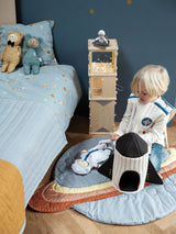 Tapis Matelassé bébé pour idée cadeaux de naissance original - Fabelab - Tapis Matelassé Planète en coton bio - Photo 2