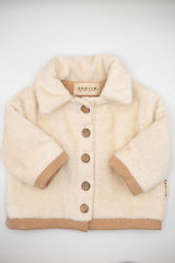 Veste bébé pour idée cadeaux de naissance original - Paulin - Veste Luison Crème en coton bio - Photo 8