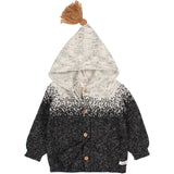 Veste bébé pour idée cadeaux de naissance original - Buho - Veste en Laine Jacquard Gris Clair & Gris Foncé en coton bio - Photo 3