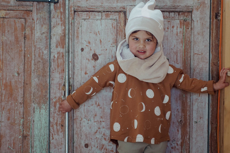 Bonnet Bébé en Coton Bio - Minabulle - Bonnet Enfant Karel Latte – Pépites