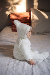 Combi-Pilote bébé pour idée cadeaux de naissance original - Joey Paris - Combi-Pilote Joshua Zebra Blanche en coton bio - Photo 5