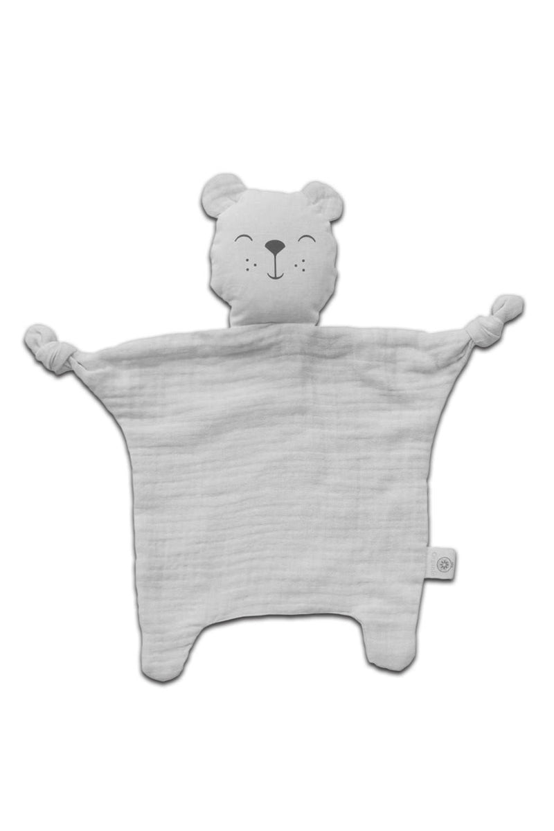 Doudou bébé pour cadeau de naissance original - aPunt Barcelona - Doudou en Coton Bio Ours Blanc en coton bio - Photo 1