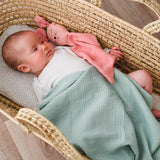 Doudou bébé pour idée cadeaux de naissance original - aPunt Barcelona - Doudou en Coton Bio Souris Rose en coton bio - Photo 3