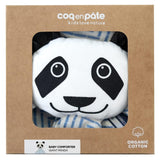 Doudou bébé pour idée cadeaux de naissance original - Coq en Pâte - Doudou en Coton Bio Panda Bleu en coton bio - Photo 3