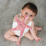 Hochet bébé pour idée cadeaux de naissance original - aPunt Barcelona - Hochet en Coton Bio Etoile des Mers Rouge en coton bio - Photo 2