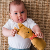 Hochet bébé pour idée cadeaux de naissance original - aPunt Barcelona - Hochet en Coton Bio Renard Jaune en coton bio - Photo 2