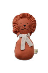 Hochet bébé pour cadeau de naissance original - aPunt Barcelona - Hochet en Coton Bio Lion Orange en coton bio - Photo 1