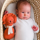 Hochet bébé pour idée cadeaux de naissance original - aPunt Barcelona - Hochet en Coton Bio Lion Orange en coton bio - Photo 2