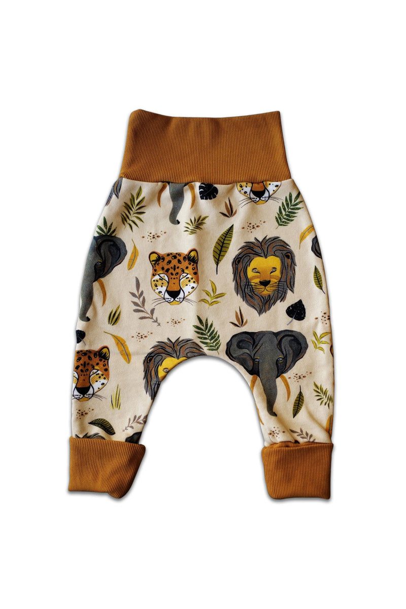 Pantalon bébé pour cadeau de naissance original - Petites Menottes - Pantalon Evolutif Savannah en coton bio - Photo 1