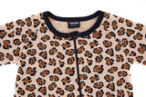 Pyjama bébé pour idée cadeaux de naissance original - Yazah - Pyjama Jaguar Marron en coton bio - Photo 6