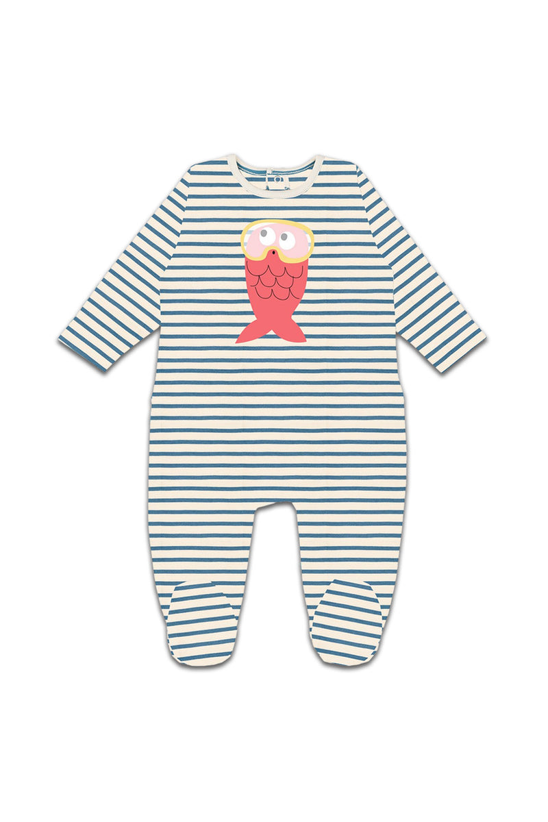 Pyjama Bébé 100% Coton Planetee - Motif Humour 'Robin Changez Monde', Boutons-pression, Fabriqué En France