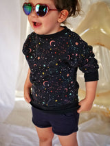 Sweat bébé pour idée cadeaux de naissance original - Petites Menottes - Sweat Evolutif Cosmos en coton bio - Photo 2