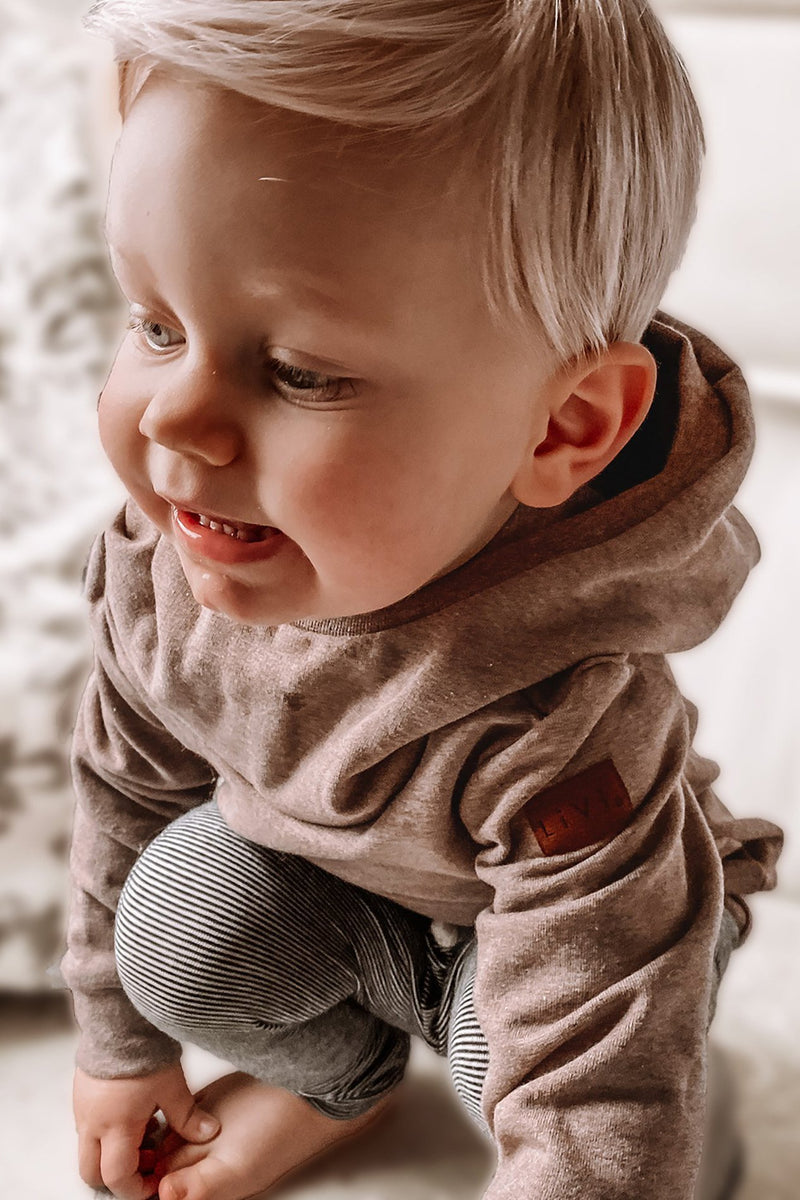 Sweat enfant personnalisé coton biologique beige