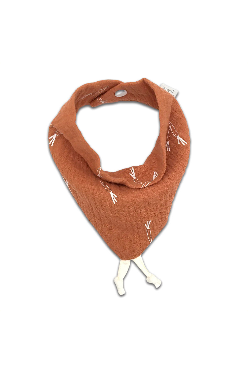 Bavoir Bandana En Tissu Bio Oeko-Tex « Dino » | Handmade In France | L'Atelier De July