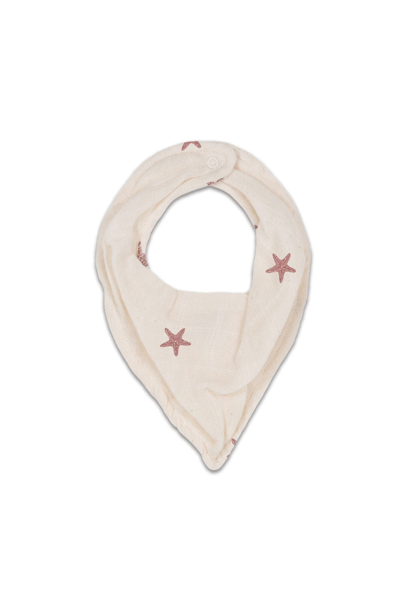 Bavoir Bandana Bib Abel Etoile de Mer Ecru