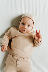 Béguin bébé pour idée cadeaux de naissance original - Paulin - Béguin Bili Noisette en coton bio - Photo 2