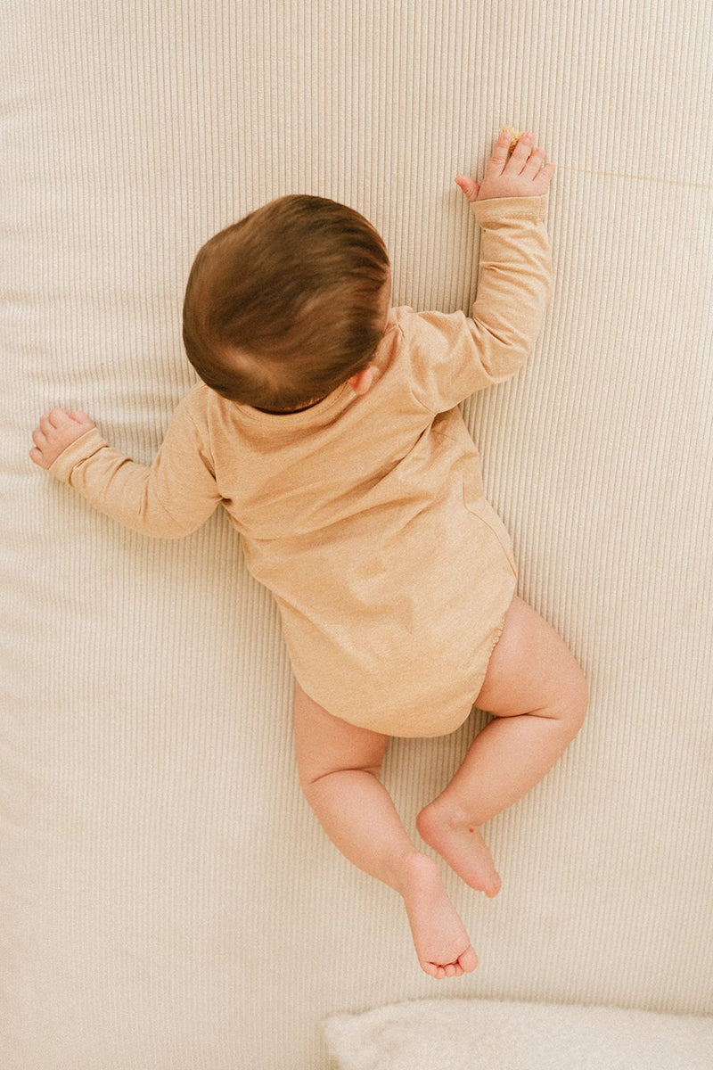 Body ML bébé pour idée cadeaux de naissance original - Paulin - Body Jade Noisette en coton bio - Photo 7