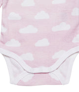 Body ML bébé pour idée cadeaux de naissance original - Sense Organics - Body Nuages Rose en coton bio - Photo 3