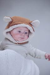 Bonnet bébé pour idée cadeaux de naissance original - Minabulle - Bonnet Lelio Cannelle en coton bio - Photo 2
