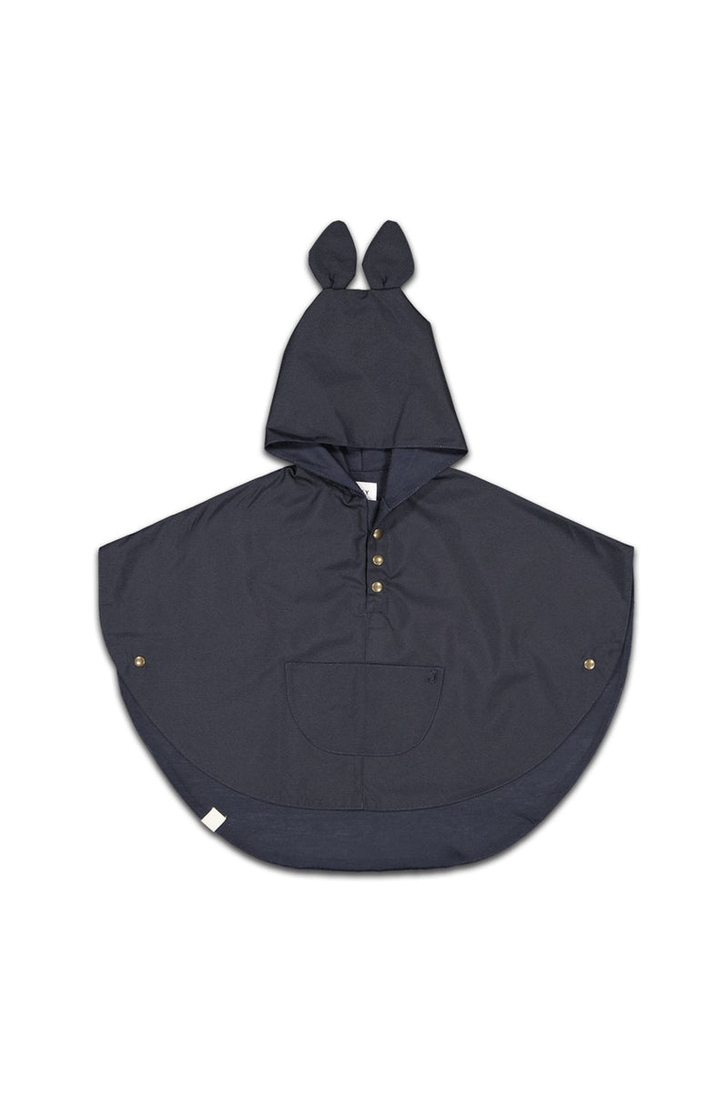 Marineblaues Regencape