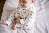 Combinaison bébé pour idée cadeaux de naissance original - Joey Paris - Combinaison Ulisse Zebra Blanche en coton bio - Photo 3