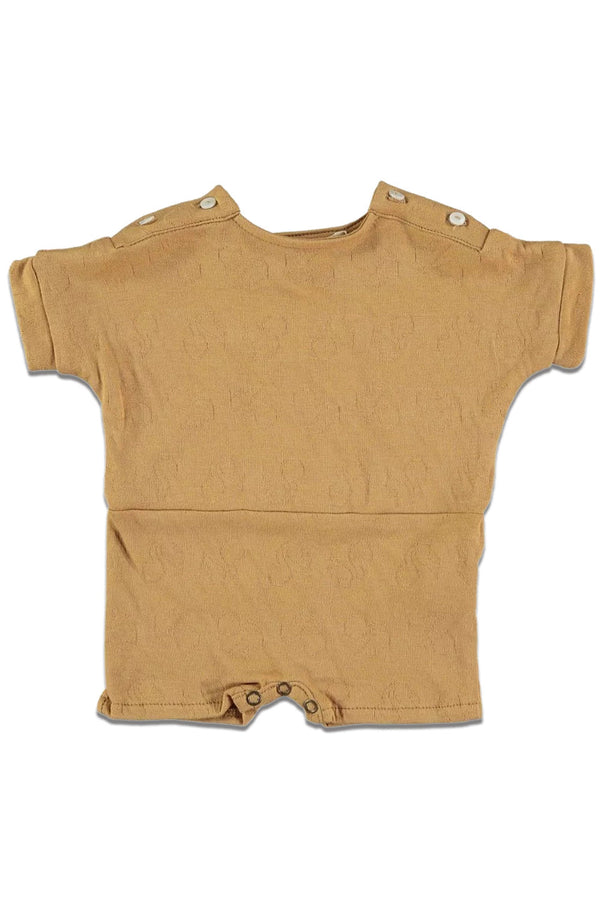 Combishort MC bébé pour cadeau de naissance original - Risu Risu - Combishort Club Camel en coton bio - Photo 1