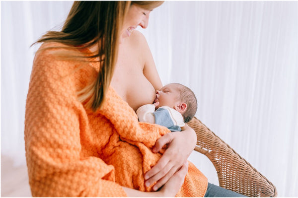Couverture bébé pour idée cadeaux de naissance original - Micu Micu - Couverture Bébé Orange en coton bio - Photo 2