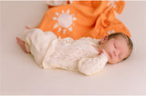 Couverture bébé pour idée cadeaux de naissance original - Micu Micu - Couverture Bébé Orange Soleil en coton bio - Photo 2