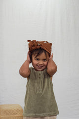Débardeur bébé pour idée cadeaux de naissance original - Minabulle - Débardeur Lilo Kaki en coton bio - Photo 3