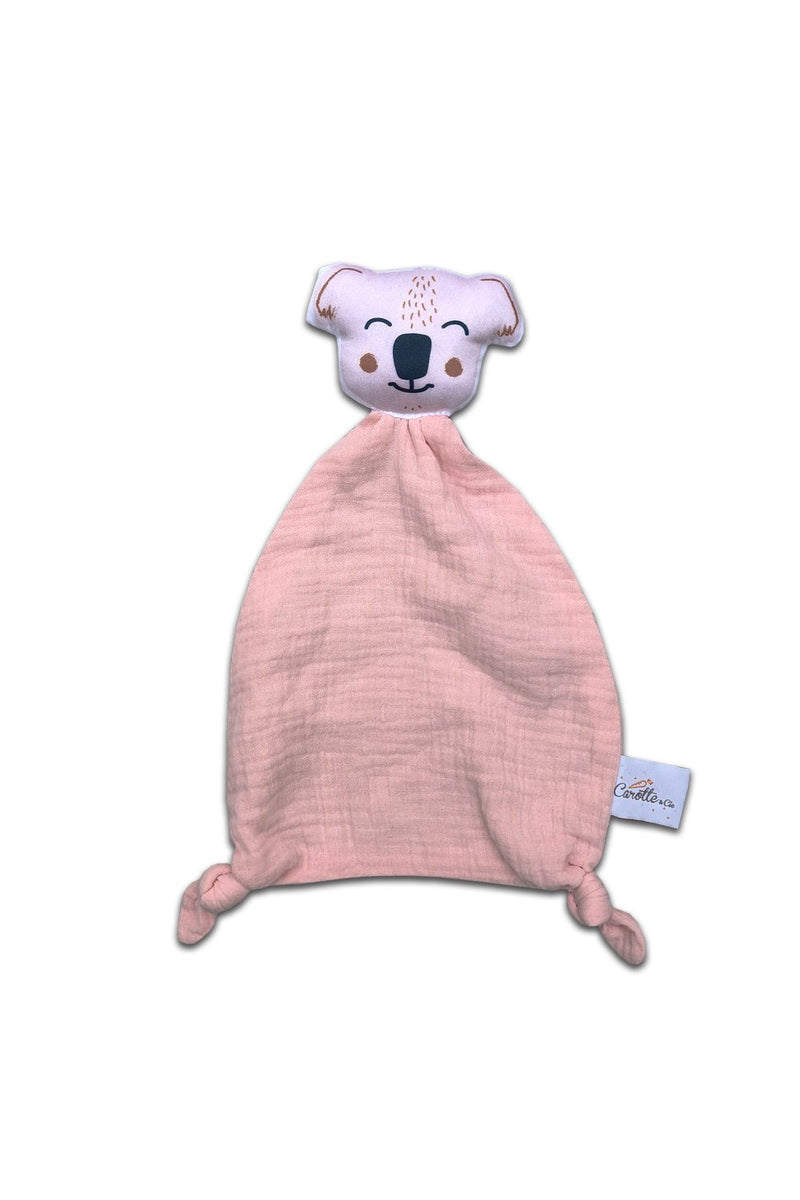 Doudou bébé pour cadeau de naissance original - Carotte & Cie - Doudou en Coton Bio Koala Rose en coton bio - Photo 1