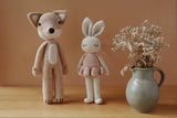 Doudou bébé pour idée cadeaux de naissance original - Patti Oslo - Doudou en Crochet Renard Artique Beige en coton bio - Photo 3