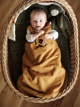 Gigoteuse bébé pour idée cadeaux de naissance original - Fabelab - Gigoteuse en Coton Bio Révesible Ocre en coton bio - Photo 3