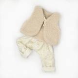 Gilet bébé pour idée cadeaux de naissance original - Petit Pote - Gilet sans Manche Bébé Sherpa Ecru en coton bio - Photo 2