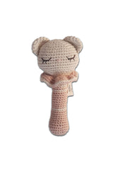 Hochet bébé pour cadeau de naissance original - Patti Oslo - Hochet en Crochet Tiffany l'Oursonne en coton bio - Photo 1