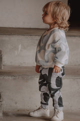 Jogging bébé pour idée cadeaux de naissance original - Upé - Jogger Lulu Bandit Grands Yeux en coton bio - Photo 2