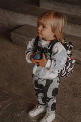 Jogging bébé pour idée cadeaux de naissance original - Upé - Jogger Lulu Bandit Grands Yeux en coton bio - Photo 3