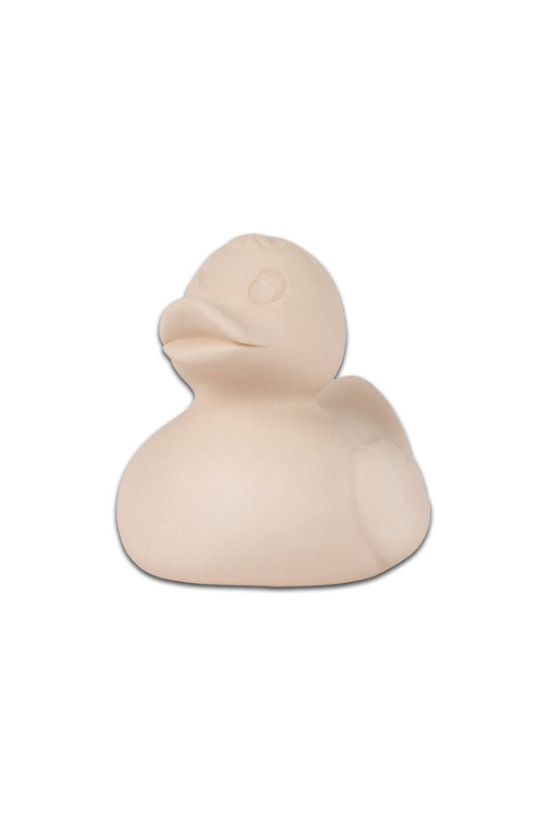 Jouet de Bain bébé pour cadeau de naissance original - Oli & Carol - Jouet de Bain Petit Canard Elvis Beige en coton bio - Photo 1