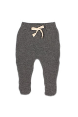 Legging bébé pour idée cadeaux de naissance original - Buho - Legging avec Pieds Gris en coton bio - Photo 2