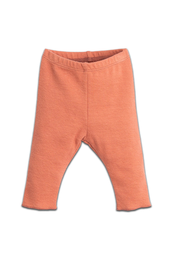 Legging bébé pour cadeau de naissance original - Play Up - Legging en Coton Recyclé Orange en coton bio - Photo 1