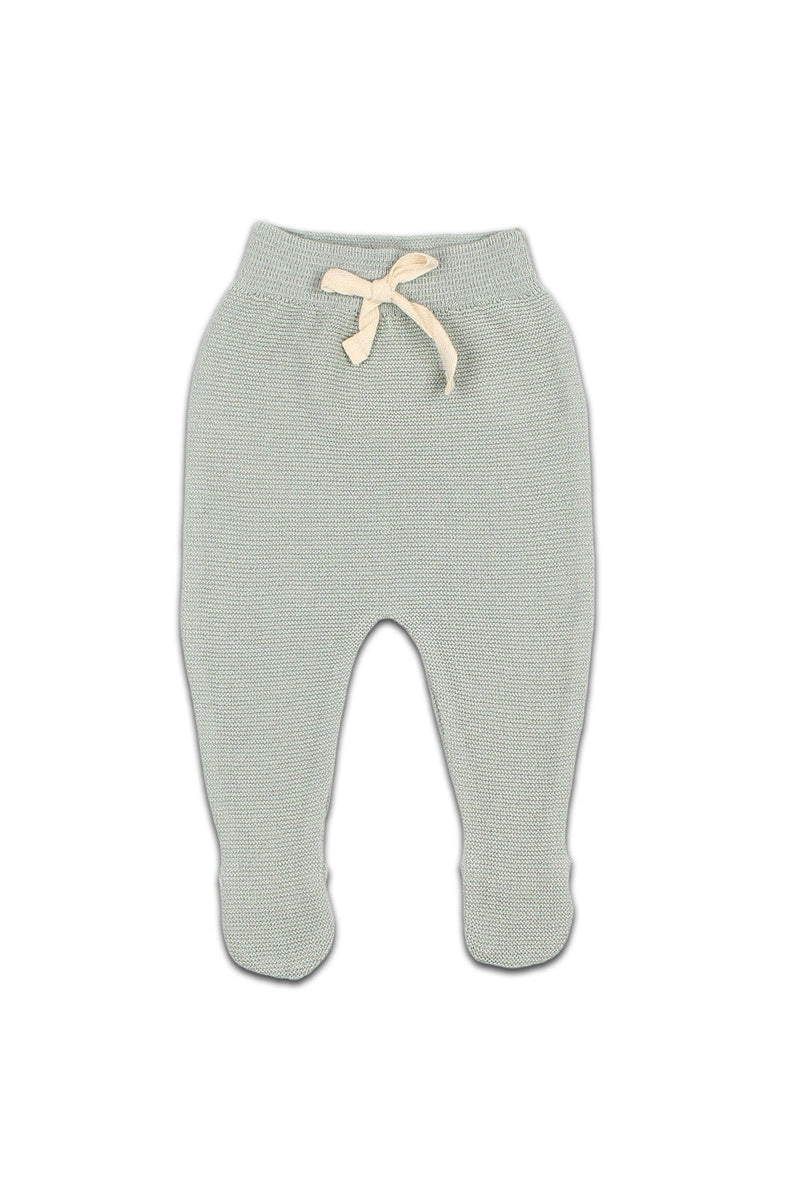 Legging bébé pour cadeau de naissance original - Buho - Legging avec Pieds en Coton Bio Cactus Vert Clair en coton bio - Photo 1