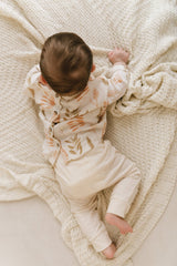 Legging bébé pour idée cadeaux de naissance original - Paulin - Legging Léonce Crème en coton bio - Photo 3