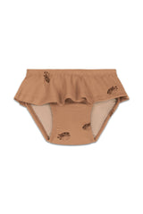 Culotte de Maillot de Bain Mimi Poisson Boule Brun