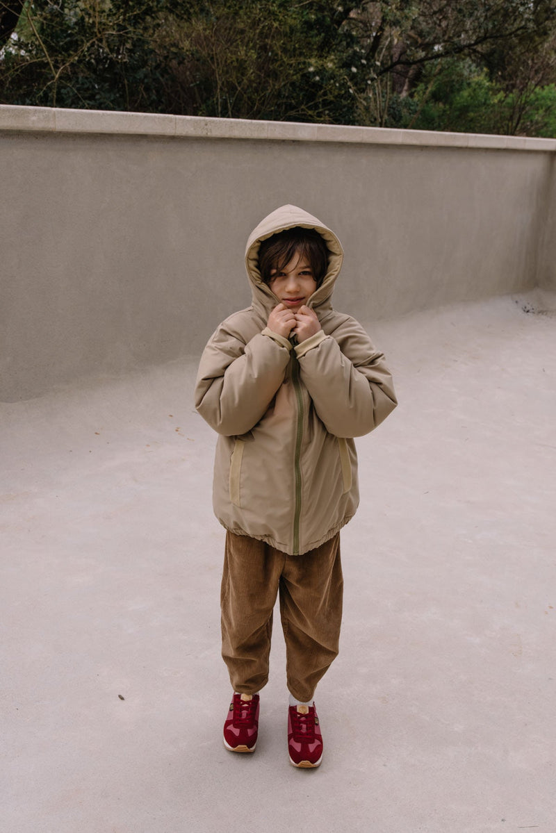 Manteau Bébé en Coton Bio -  Studio Bohème  -  Manteau Frio Rain Sable Beige - Photo 4