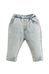 Pantalones vaqueros de mezclilla celeste